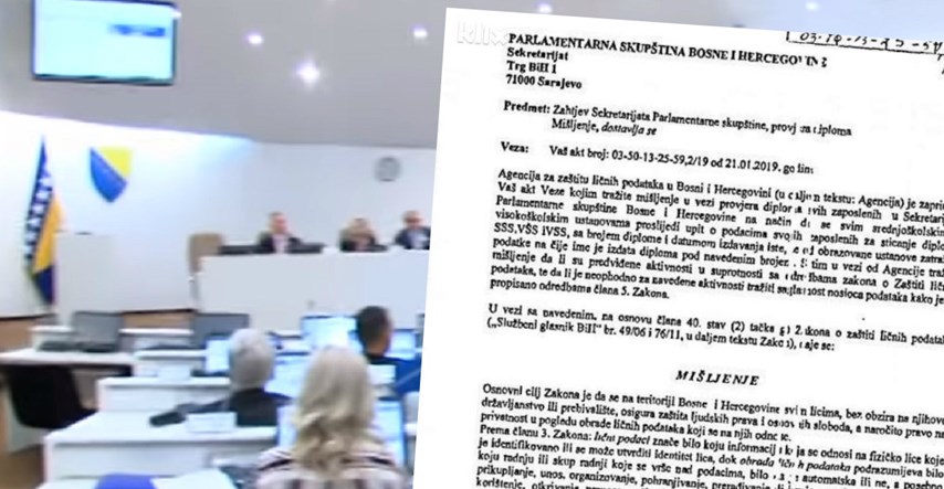 Zabranjena provjera diploma zaposlenim u parlamentu BiH