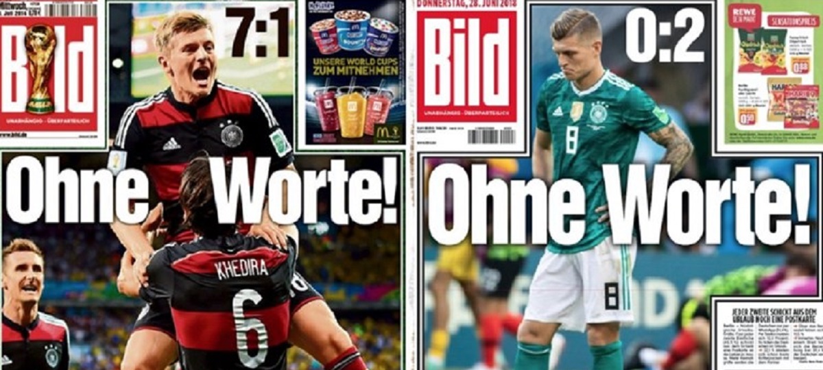 Bild objavio istu naslovnicu kao kada je Njemačka razbila Brazil