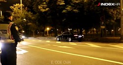 Pogledajte kako je pijana vozačica u Zagrebu pokušala pobjeći policiji