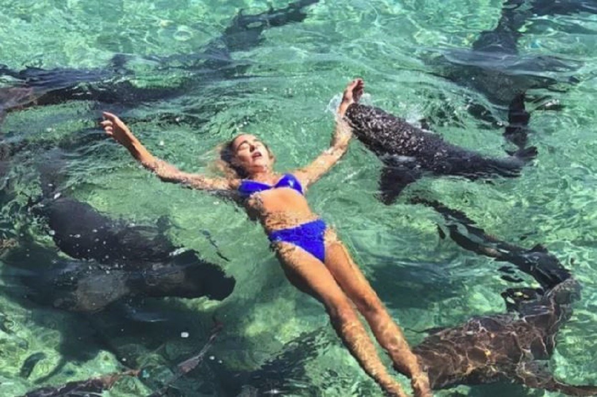 Manekenku napao morski pas dok je pozirala s njima za Instagram