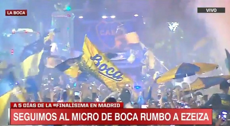 VIDEO Cijela Boca na ulici: Ovako je kvart ispratio klub na finale Cope u Madrid