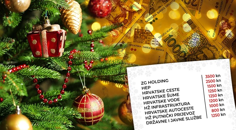 Evo kolike se božićnice dijele u državnim tvrtkama, najbolje prošao ZG Holding