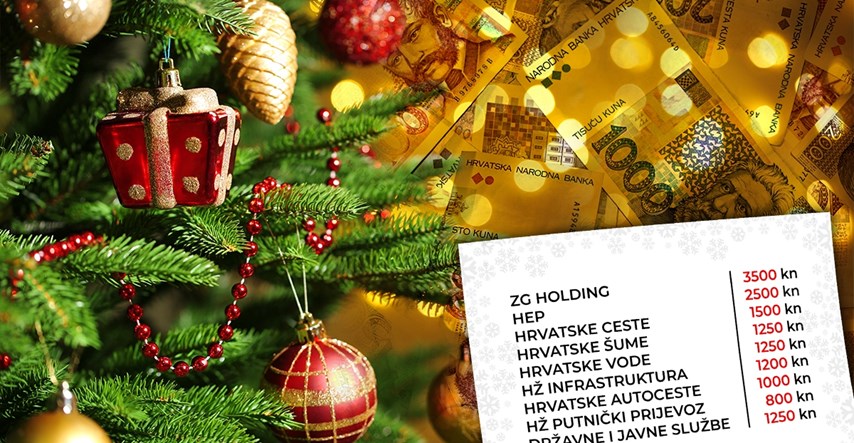 Evo kolike se božićnice dijele u državnim tvrtkama, najbolje prošao ZG Holding
