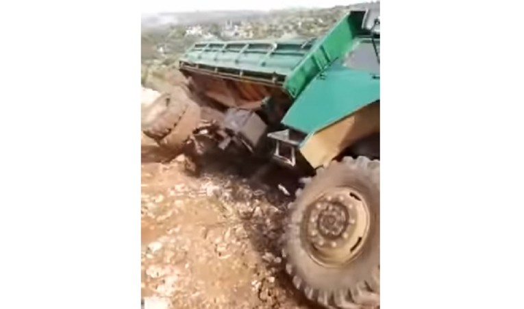 Kamion na Braču upao u provaliju, sve je snimljeno