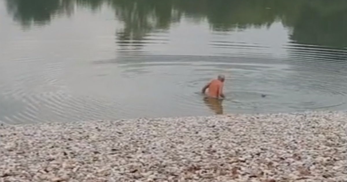 VIDEO Skinuo se i uskočio u Bundek