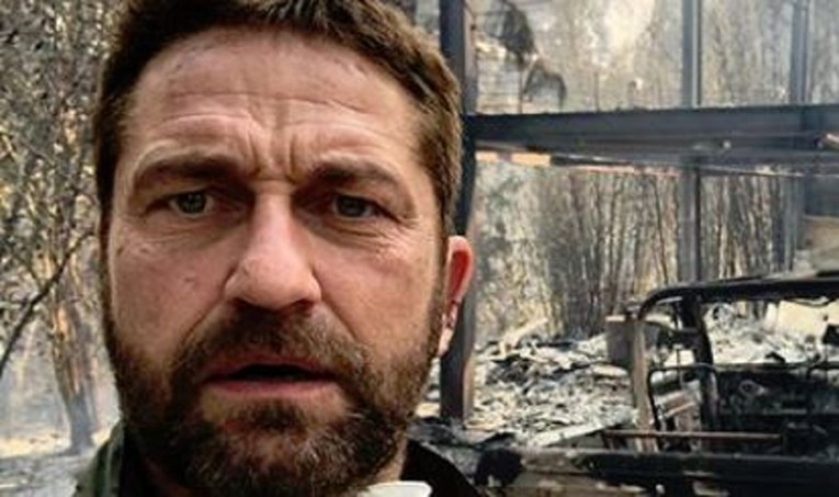 Strašno: Gerard Butler podijelio fotografiju doma u Malibuu koji mu je izgorio