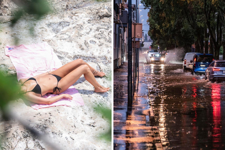 Vrućina ne popušta, ali stižu jaki pljuskovi i grmljavina