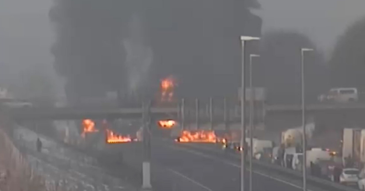 FOTO Teška nesreća u Sloveniji. Eksplodirala cisterna, zatvorena autocesta