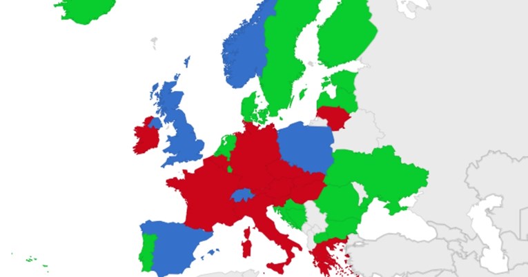 Na ovoj karti možete vidjeti u kojim su europskim zemljama teretane otvorene