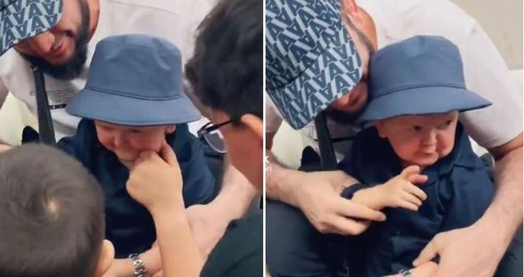 VIDEO Hasbullu razljutio dječak koji ga je uštipnuo za obraz