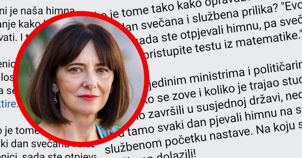 Divjak o pjevanju himne u školi: Otpjevali ste himnu, a sad možete pisati matematiku