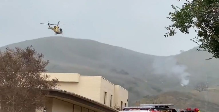 Objavljena snimka s mjesta nesreće, Bryantov helikopter u dimu