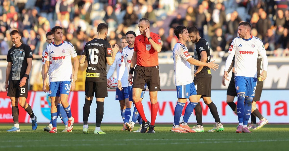 Poslušajte VAR komunikaciju kod crvenih kartona na Poljudu: "To je rubno"