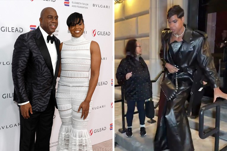 VIDEO Sin Magica Johnsona u visokim petama i haljini opet je bio meta fotoreportera