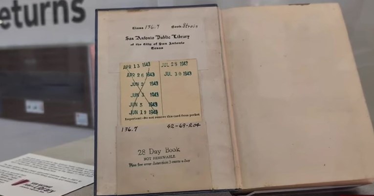 Knjiga posuđena 1943. vraćena je u knjižnicu u lipnju 2025. - bez zakasnine