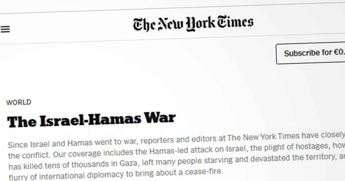 Mirovinski fond iz SAD-a tuži New York Times zbog tekstova o Izraelu