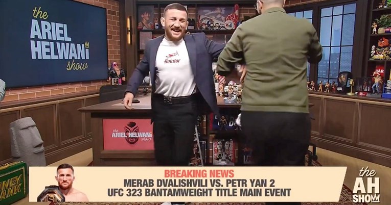 Pogledajte reakciju UFC-ovog prvaka kad je u programu uživo saznao idućeg protivnika