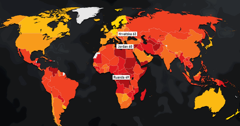 Novi indeks korupcije: Hrvatska gora od Ruande i Jordana