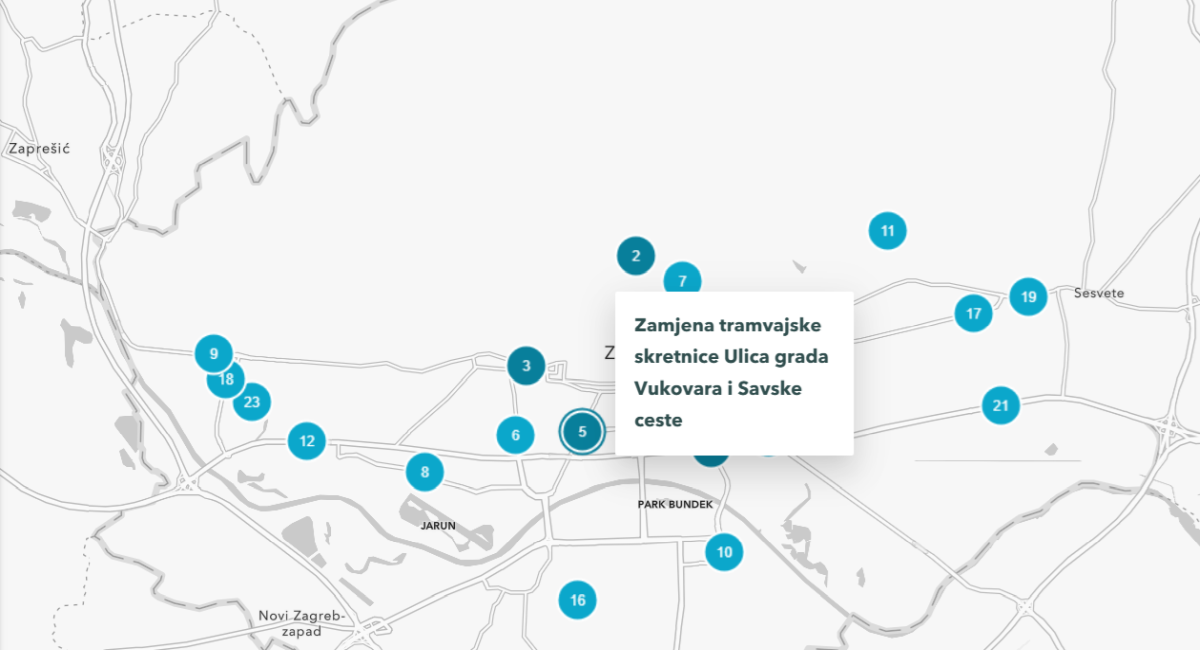 Ovo je stranica za praćenje radova u Zagrebu