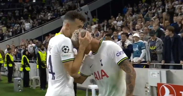 VIDEO Junak Tottenhama ugledao obitelj i rasplakao se. Perišić mu prvi prišao
