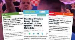 Srpski mediji: Lovren i Brozović simulirali klanje Srba i prstima radili pištolje
