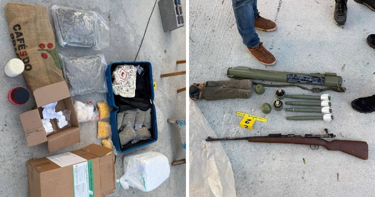 FOTO Policija zaplijenila drogu i oružje na više lokacija u Dalmaciji, pogledajte