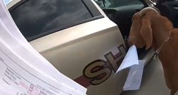Policajka snimila kozu koja joj je ušla u patrolni automobil, snimka je postala hit
