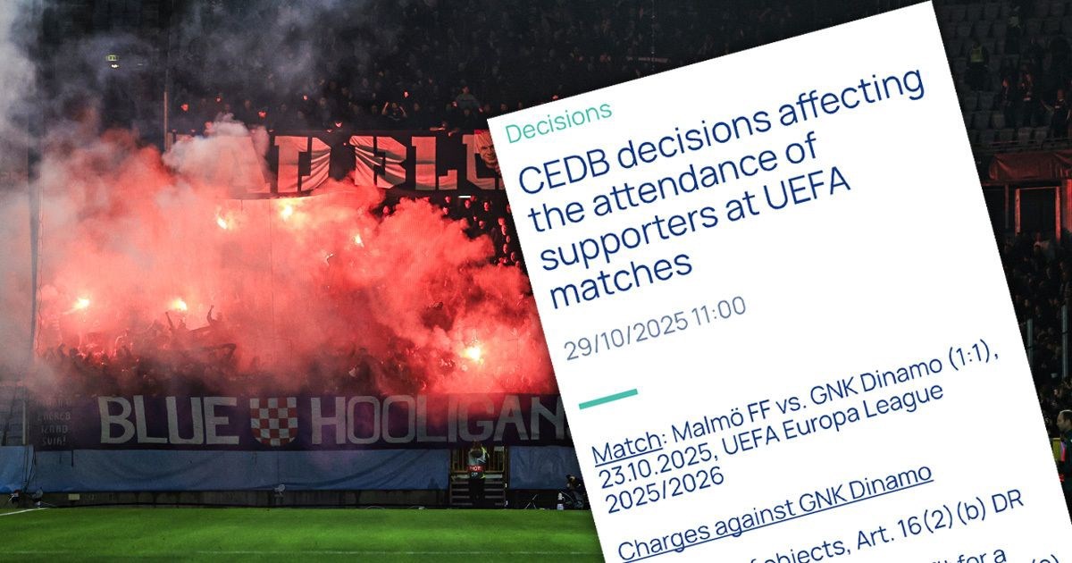 UEFA: Dinamo mora platiti 40 tisuća eura. Boysima prijeti zabrana gostovanja