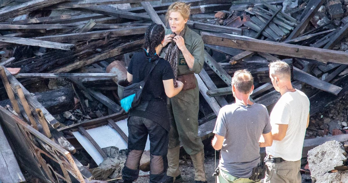 Kate Winslet nakon ozljede noge snimljena na setu kod Dubrovnika