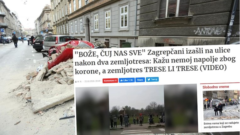 Srpski mediji o potresu: Ignorirajte one koji se vesele tužnim scenama iz Zagreba