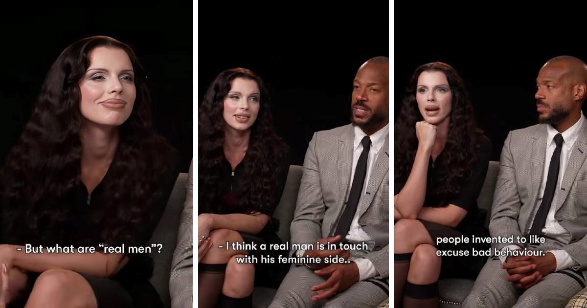 Julia Fox prekinula kolegu, počela raspravljati o tome što je "pravi muškarac"