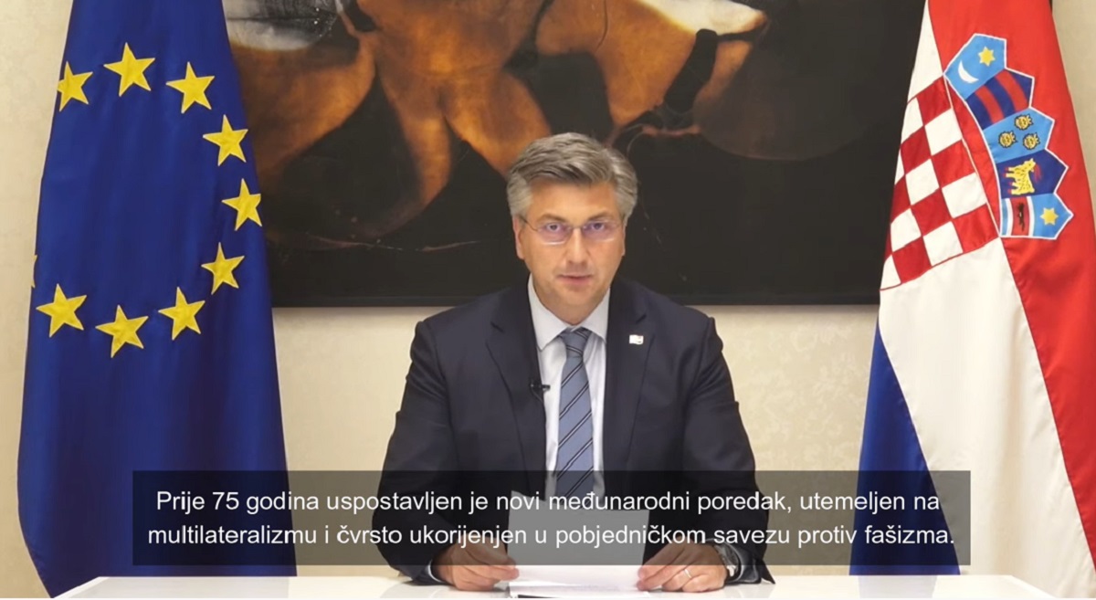 VIDEO Plenković snimio poruku povodom 75. godišnjice Ujedinjenih naroda