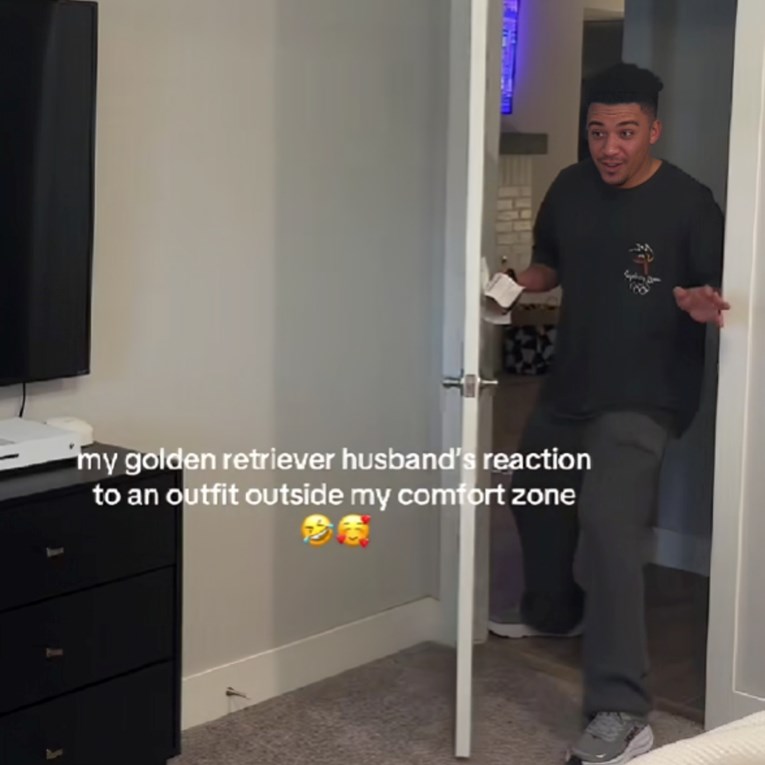 Pokazala mužu haljinu za godišnjicu braka pa ga ostavila bez riječi, snimka je hit