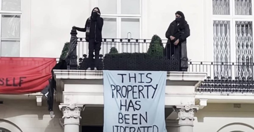 VIDEO Skvoteri zauzeli londonsku vilu ruskog oligarha, upala policija