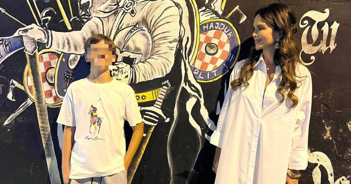 Severina je sa sinom bila u Splitu, pozirali ispred grafita posvećenog Hajduku