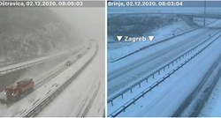 FOTO Snijeg u Gorskom Kotaru i Lici, ne krećite na put bez zimske opreme