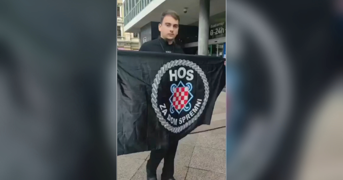 Dobio prekršajnu prijavu zbog isticanja HOS-ove zastave i ZDS u centru Rijeke