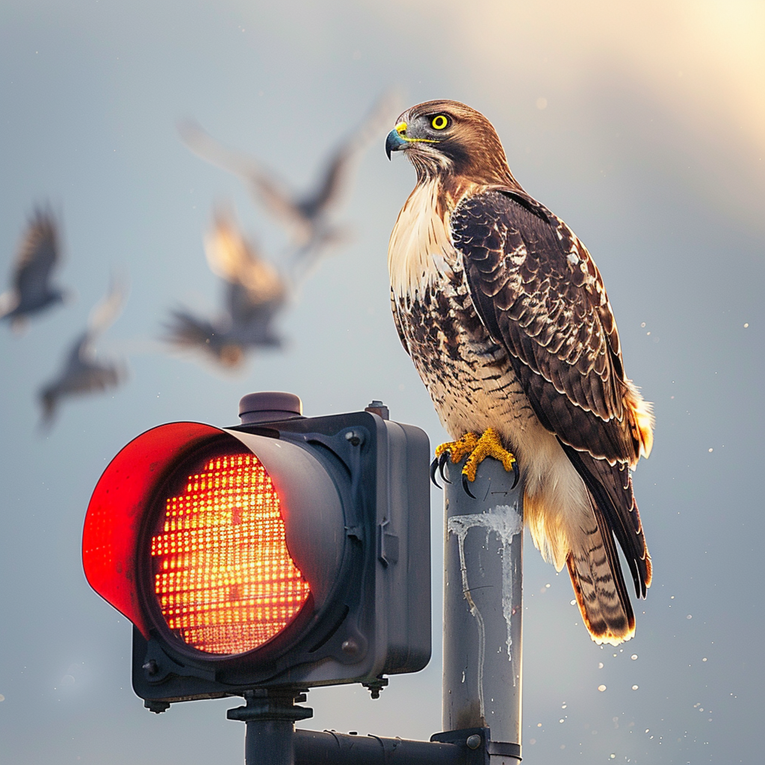 Sokol koristio semafor za lakši dolazak do plijena. Zoolog: Genijalna taktika