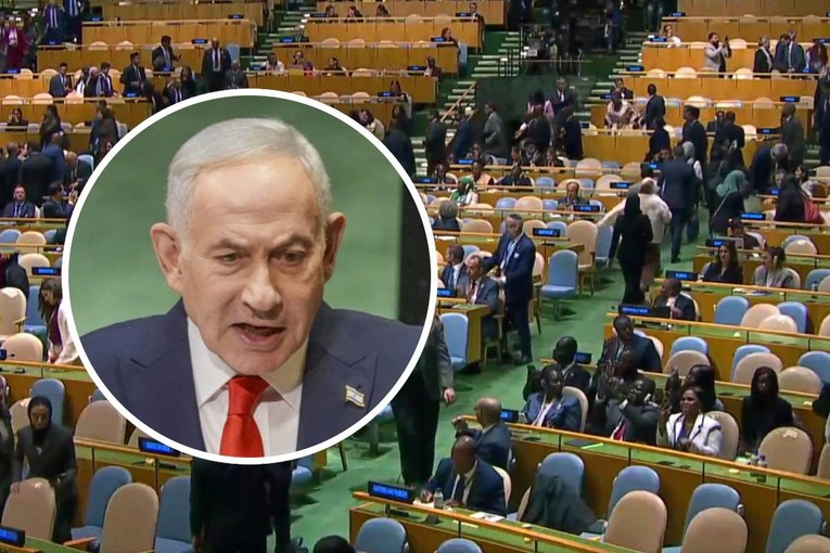 VIDEO Dvorana u UN-u se ispraznila kada je stigao Netanyahu, on ih nazvao kukavicama
