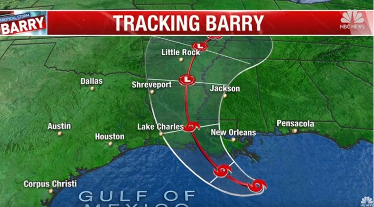 Uragan Barry približio se obali Louisiane