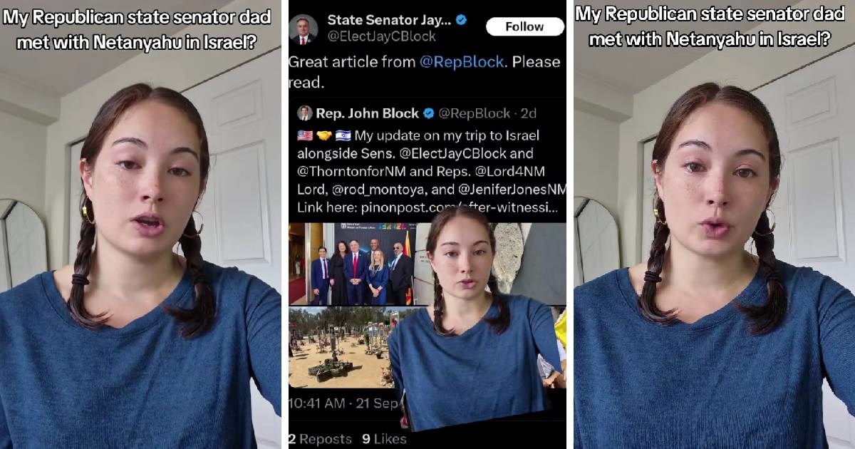 Tiktokerica: Moj tata, republikanski političar, se sad vratio s puta u Izrael. Čemu?