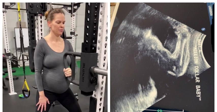 Trudna Hillary Swank objavila neobičnu sliku s ultrazvuka: "Beba napinje mišić..."