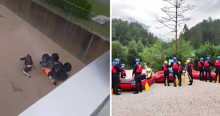 Dok je Slovenija paralizirana poplavama, neki se vozaju na četverotočkašu i raftingu 