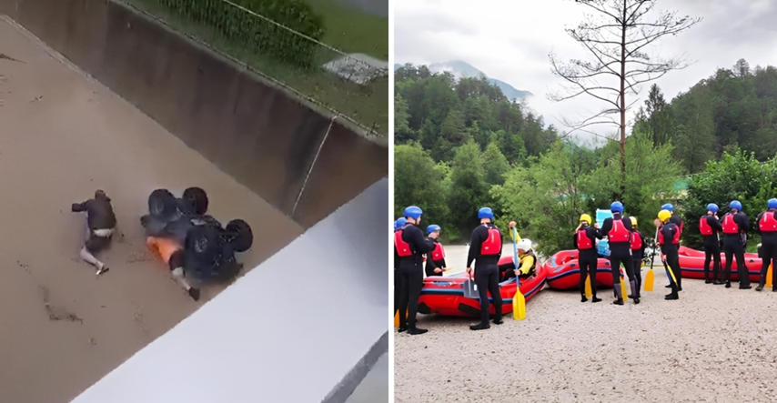 Dok je Slovenija paralizirana poplavama, neki se vozaju na četverotočkašu i raftingu