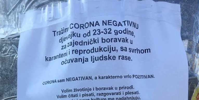 Neobičan oglas u Zagrebu: Traži se cura za reprodukciju zbog očuvanja ljudske rase