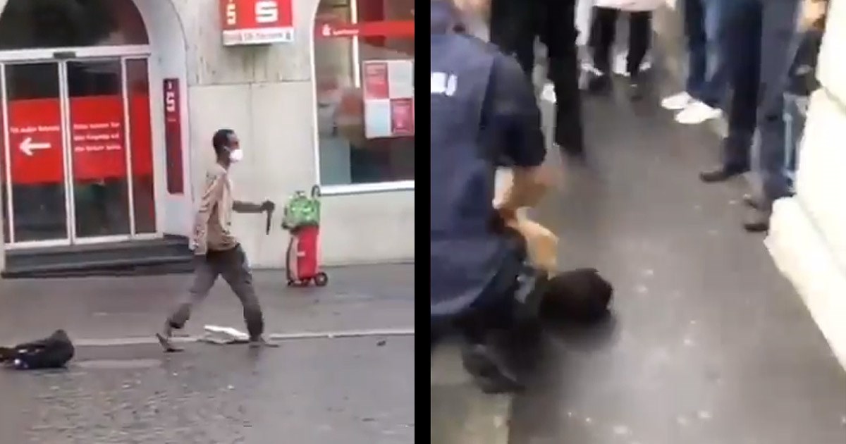 VIDEO Tri ubijena u napadu nožem u Njemačkoj. Napadač upucan u nogu