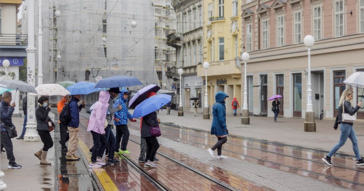 Ovako je jutros izgledao centar Zagreba, ljudi iz kratkih rukava uskočili u jakne