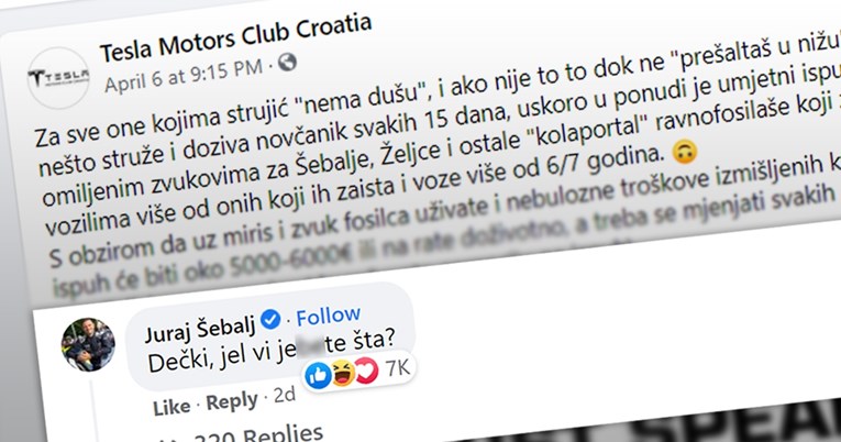 Reakcija hrvatskog oktanofila na objavu Teslinog obožavatelja zapalila internet
