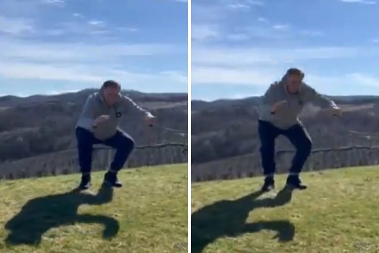 VIDEO Pogledajte kako Dodik radi čučnjeve