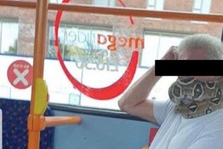 Tip u javnom prijevozu nosio živu zmiju umjesto maske